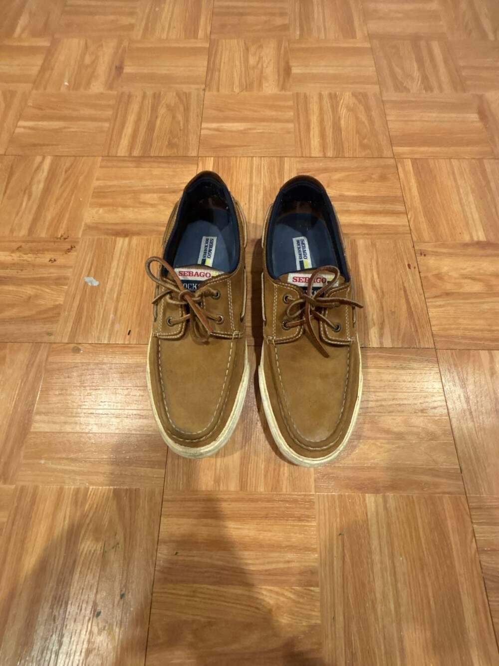 Sebago Docksides Boat Shoes Brown Leather